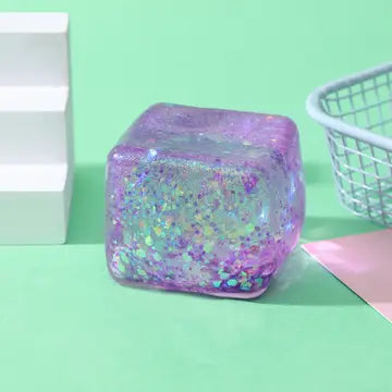 5cm Maltose Glitter Squishy Cube Assort Colors