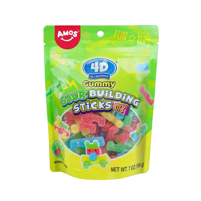 Amos 4D Gummy Sour Building Sticks