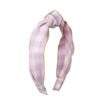 Gingham Knotted Headband