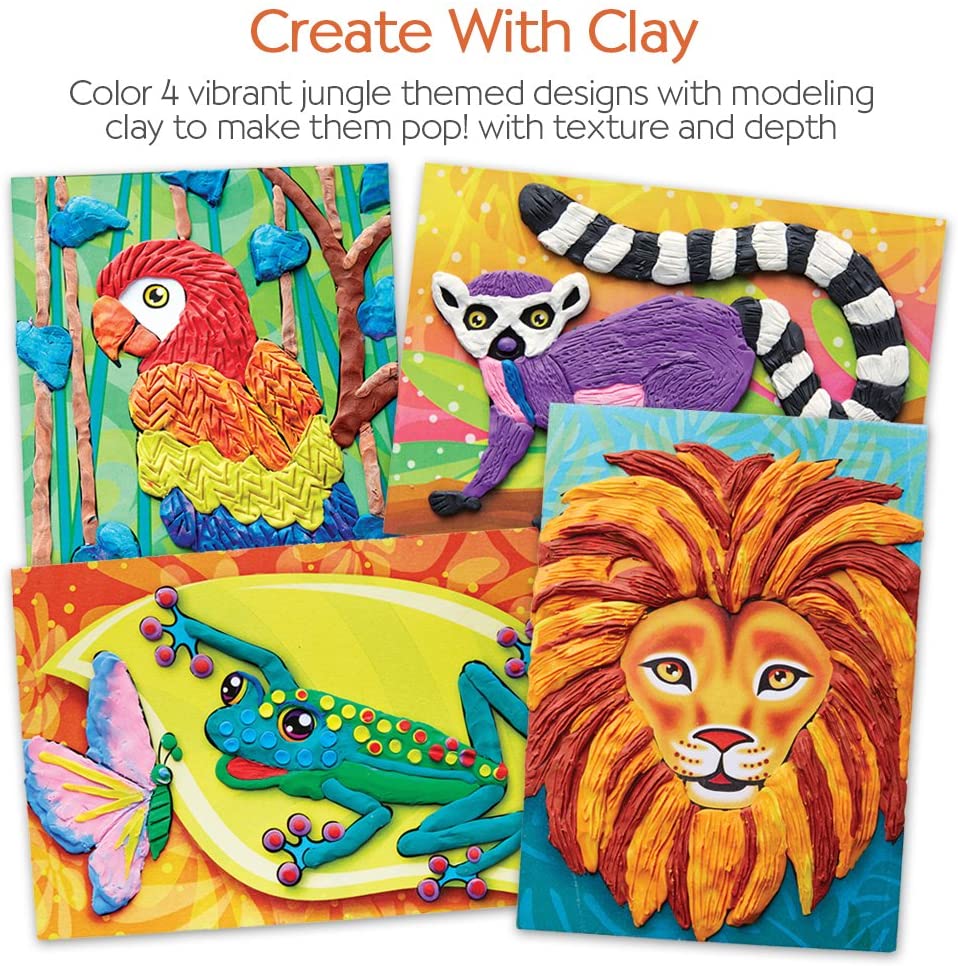 Do Art Coloring with Clay