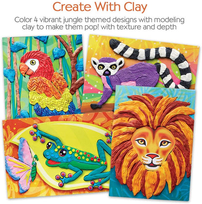 Do Art Coloring with Clay