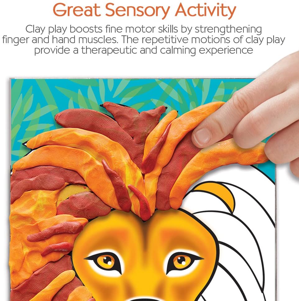 Do Art Coloring with Clay