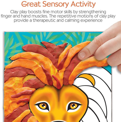 Do Art Coloring with Clay