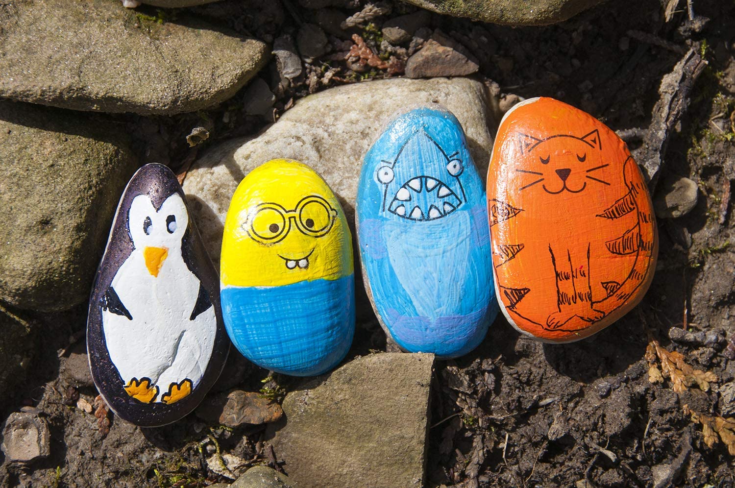 Hide & Seek Rock Painting