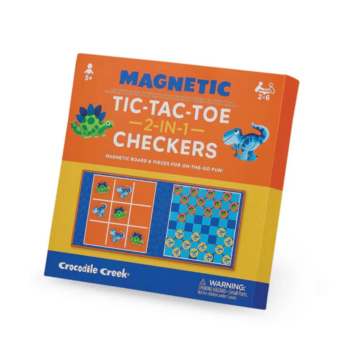 Dino Tic Tac Toe & Checkers Magnetic Games