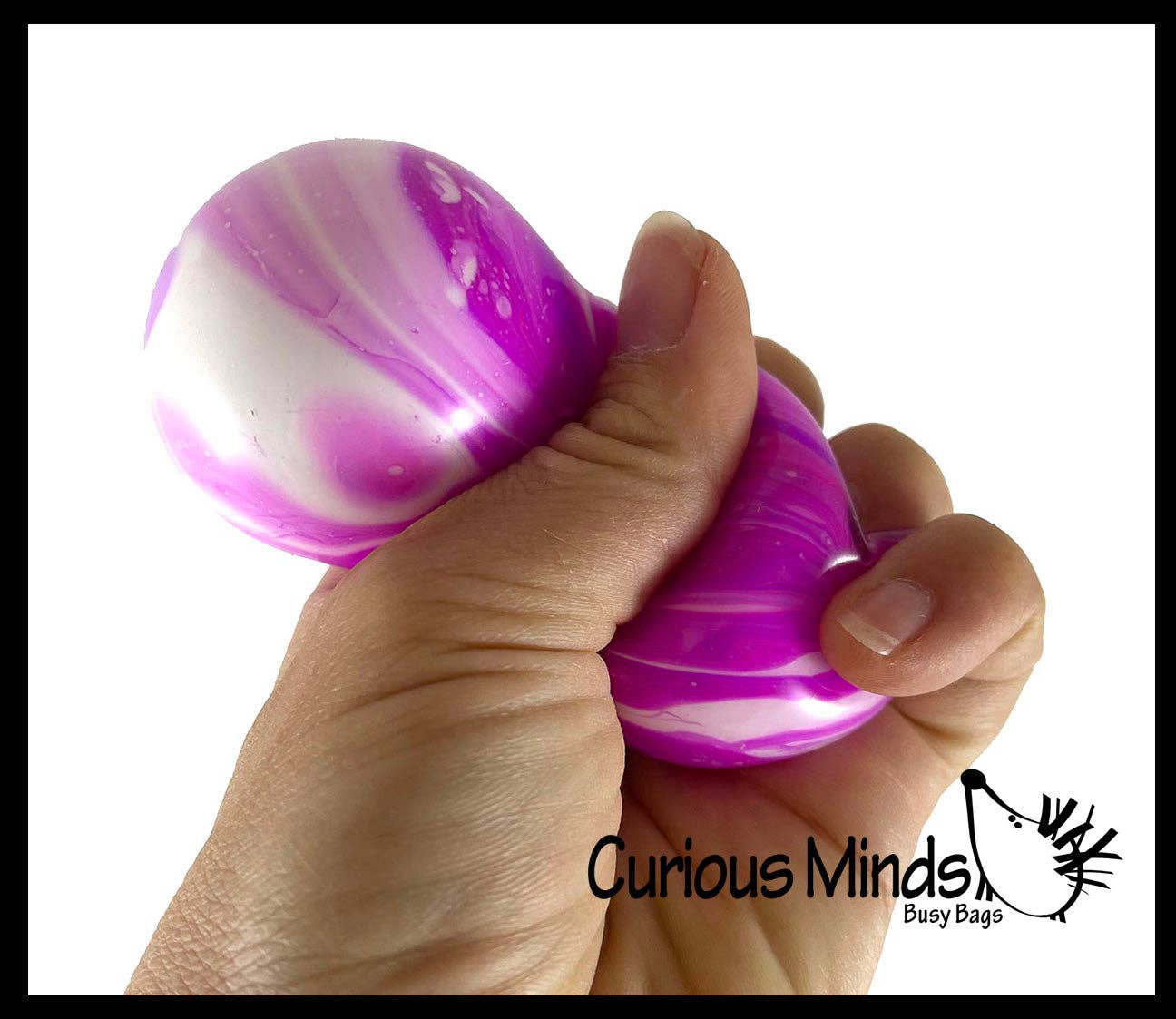 1 Marble Swirl Soft Doh Filled Stretch Ball - Ultra Squishy