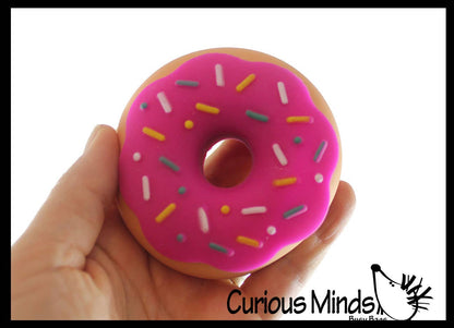 Cute Doughnut Soft Doh Filled Stretch Ball