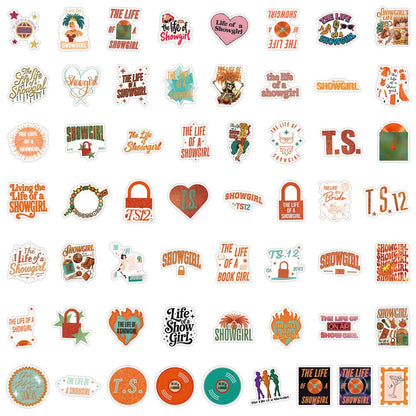 Taylor The Life of A Showgirl Stickers pack of 55