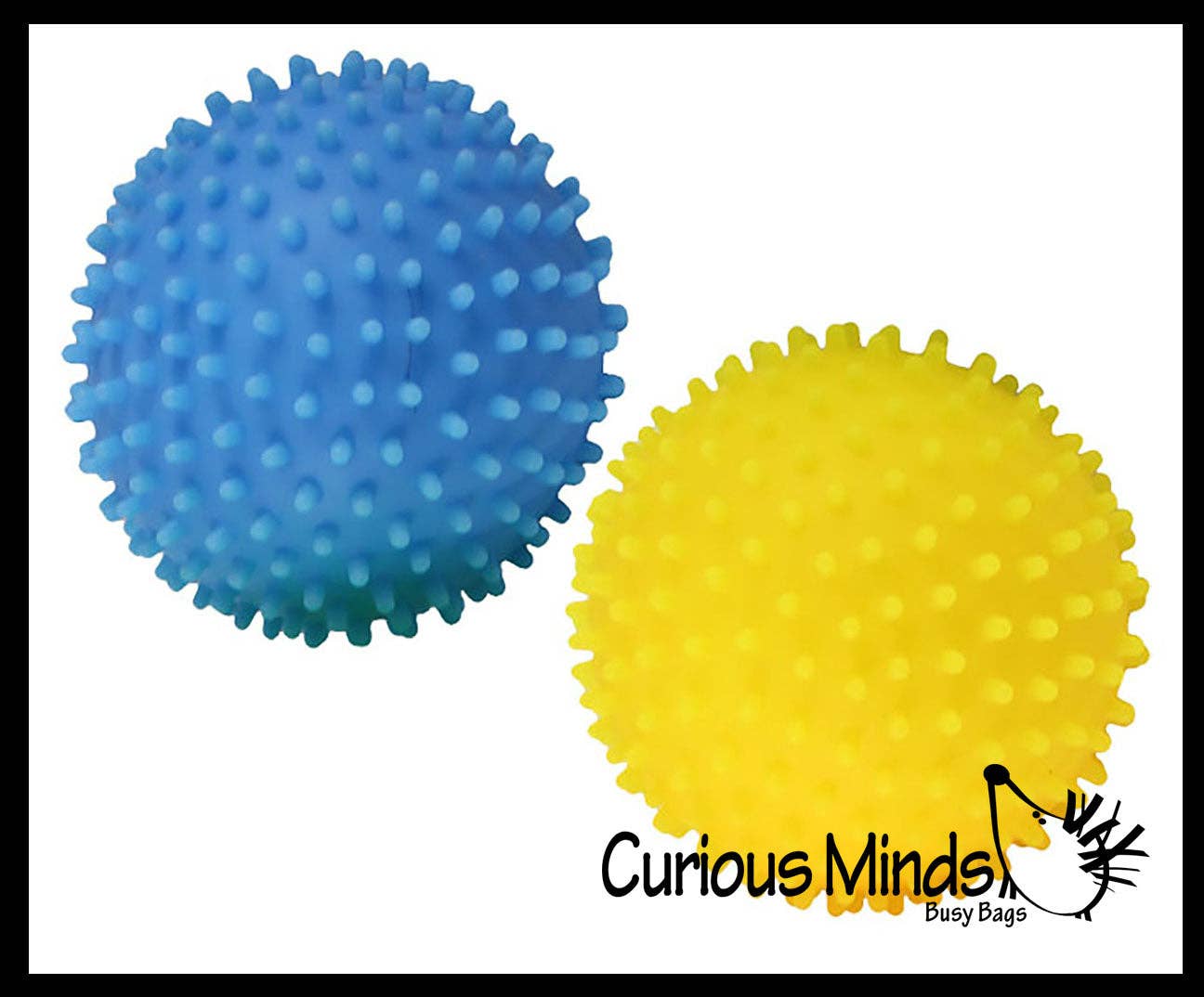 1 Spiky Bumpy Soft Doh Filled 1.7" Stress Ball - Squishy