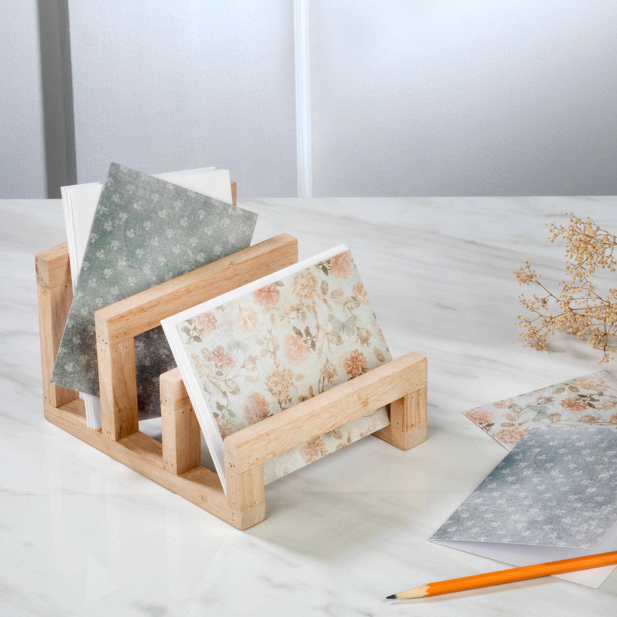 Platter, Plate, and Cutting Board Rack - Wood