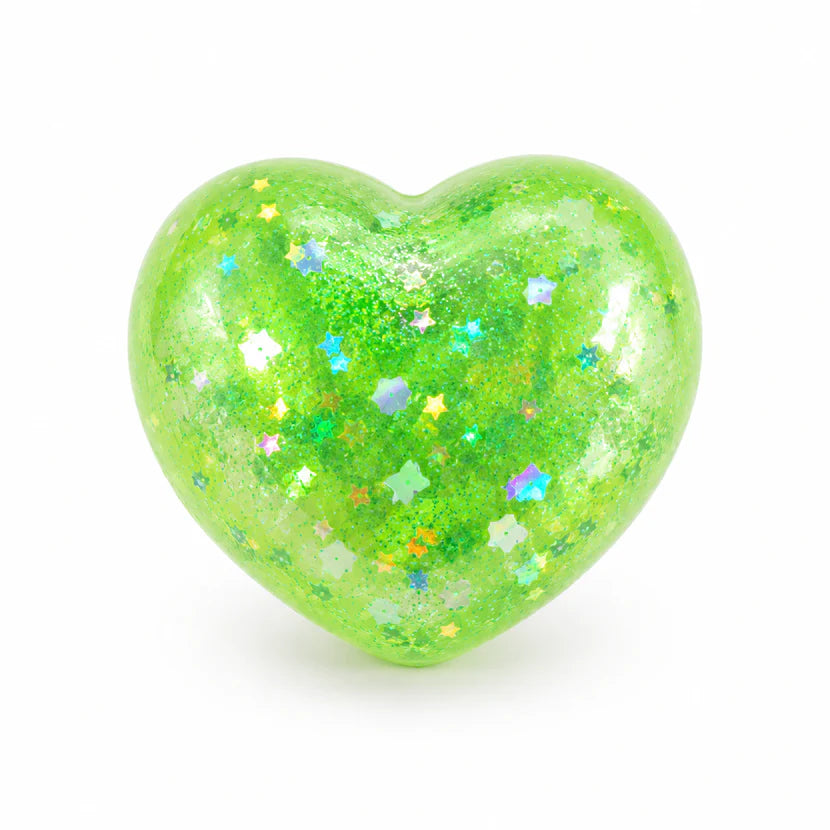 Chubby Chibi Glitter Heart Sensory Toy