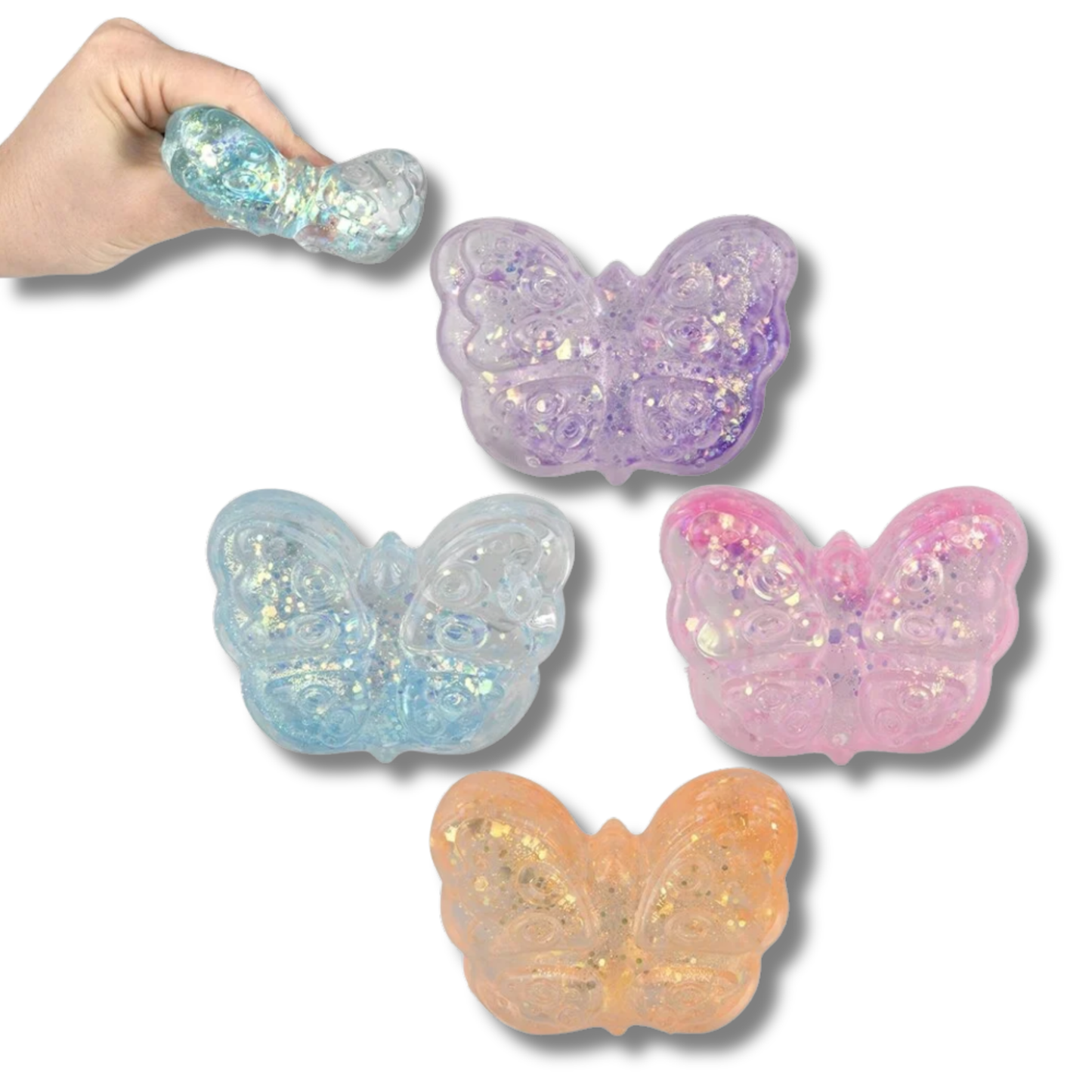 Butterfly Squeezy Sugar Fidget Kids Toys- Assorted