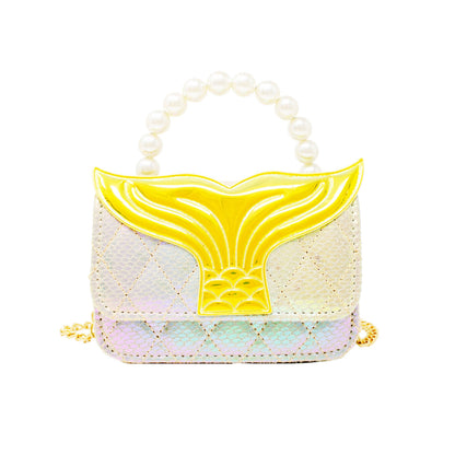 Mermaid Tail Pearl Handle Bag