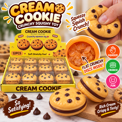 Cream Cookie Crunchy Squishy Toy