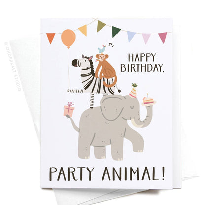 Happy Birthday, Party Animal Greeting Card