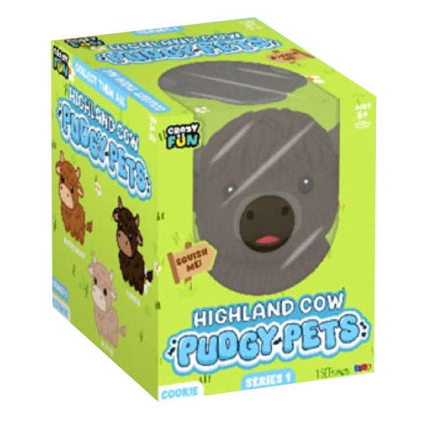 RMS® Crazy Fun™ Highland Cow Pudgy Pets Squishy S1