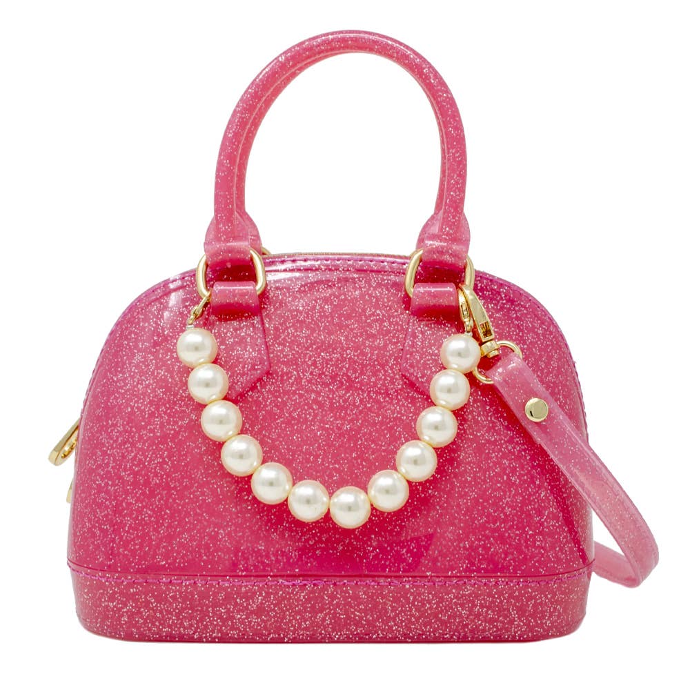 Hot Pink Jelly Bowling Handbag