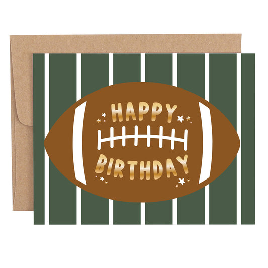 Happy Birthday Football Greeting Card