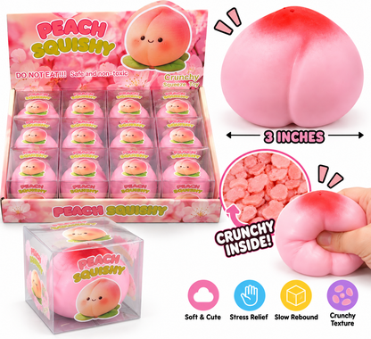 3” Crunchy Peach Squishy