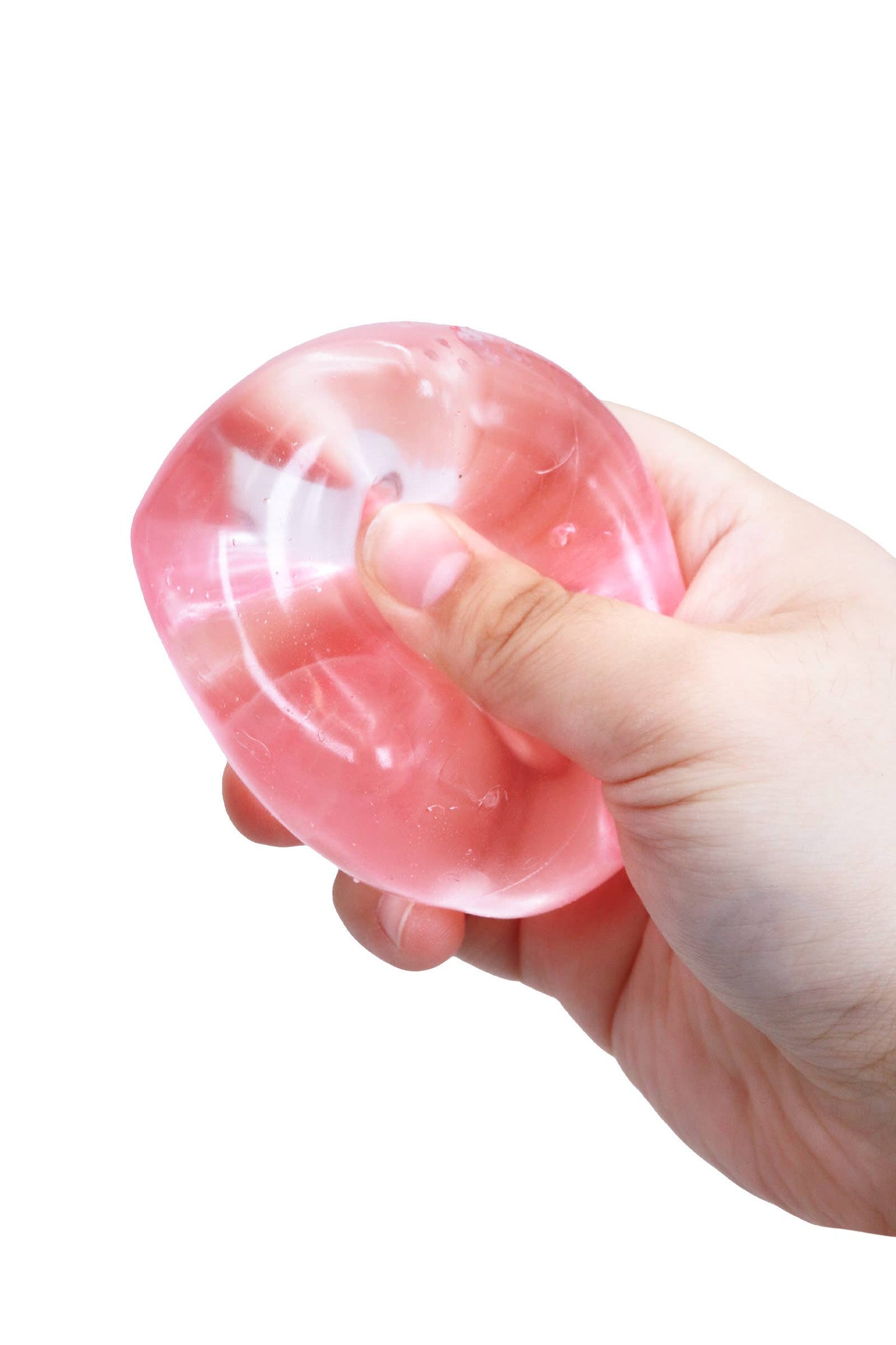Clear Colorful Cube Maltose Putty Filled Squishy