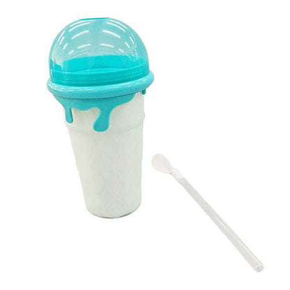 ProKitchen Squeezur Color-Changing Instant Slushie Maker Cup (1pc) Includes Straw/Spoon & Lid