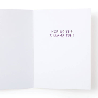 Happy Birthday! Llama Greeting Card