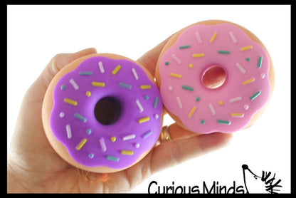 Cute Doughnut Soft Doh Filled Stretch Ball