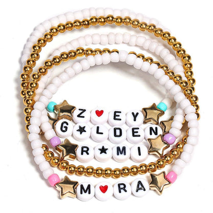 Kpop Demon Hunters beaded layered bracelets