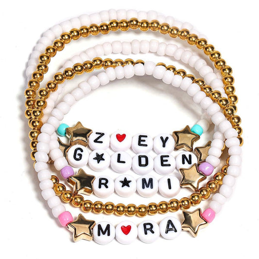 Kpop Demon Hunters beaded layered bracelets