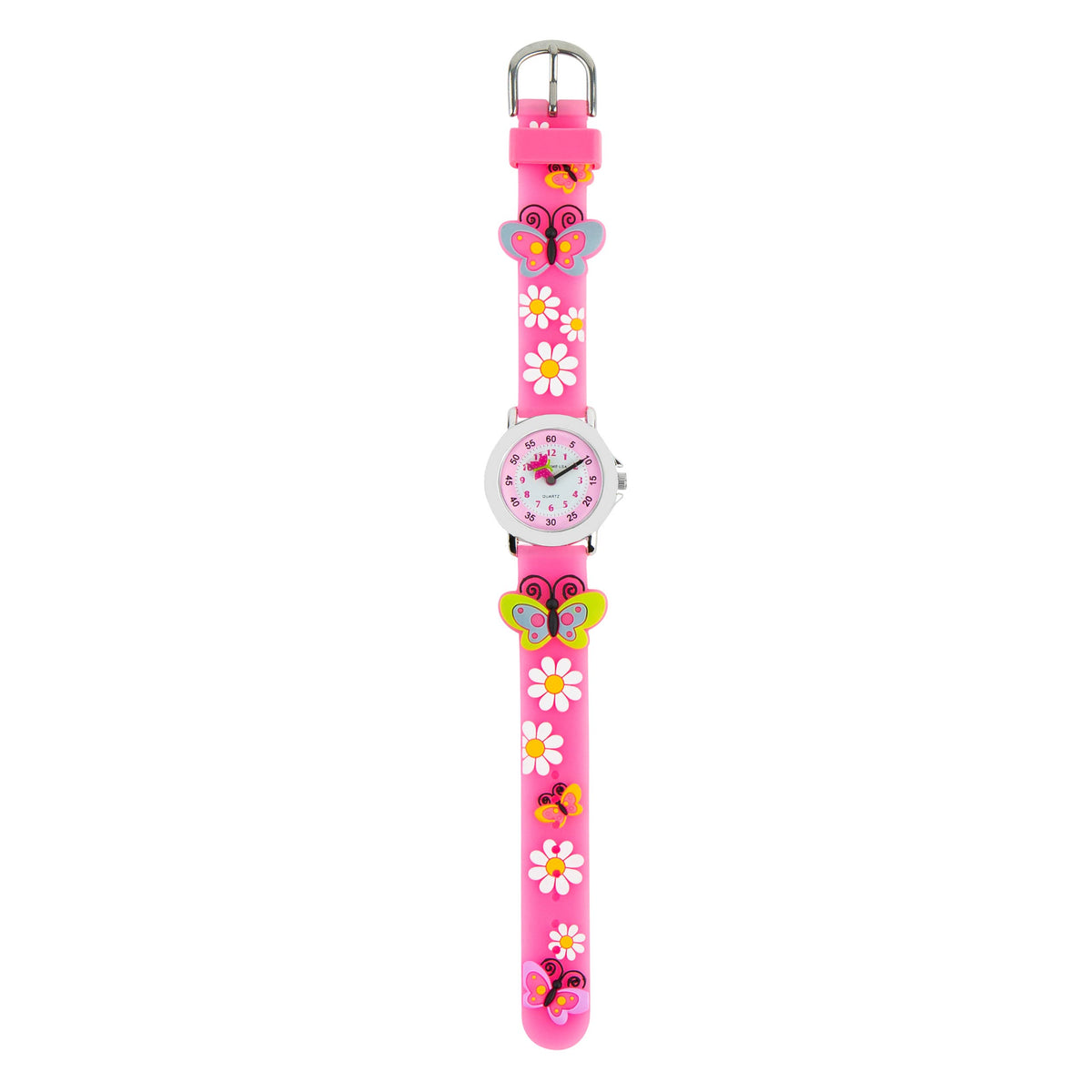 Children's quartz watch with butterflies
