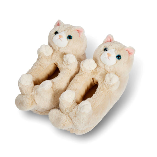 Molly the Kitty | Kid's Funny Animal Plush Non-Slip Slippers