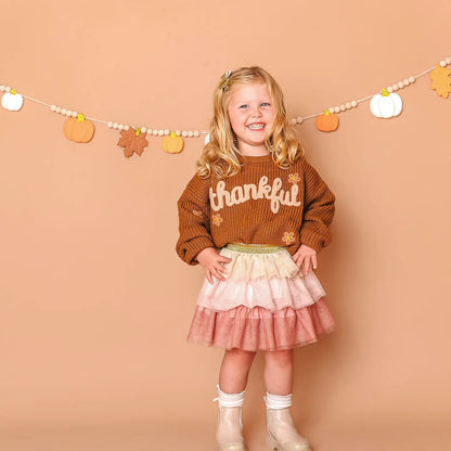 Boho Blush Petal Tutu 8-10