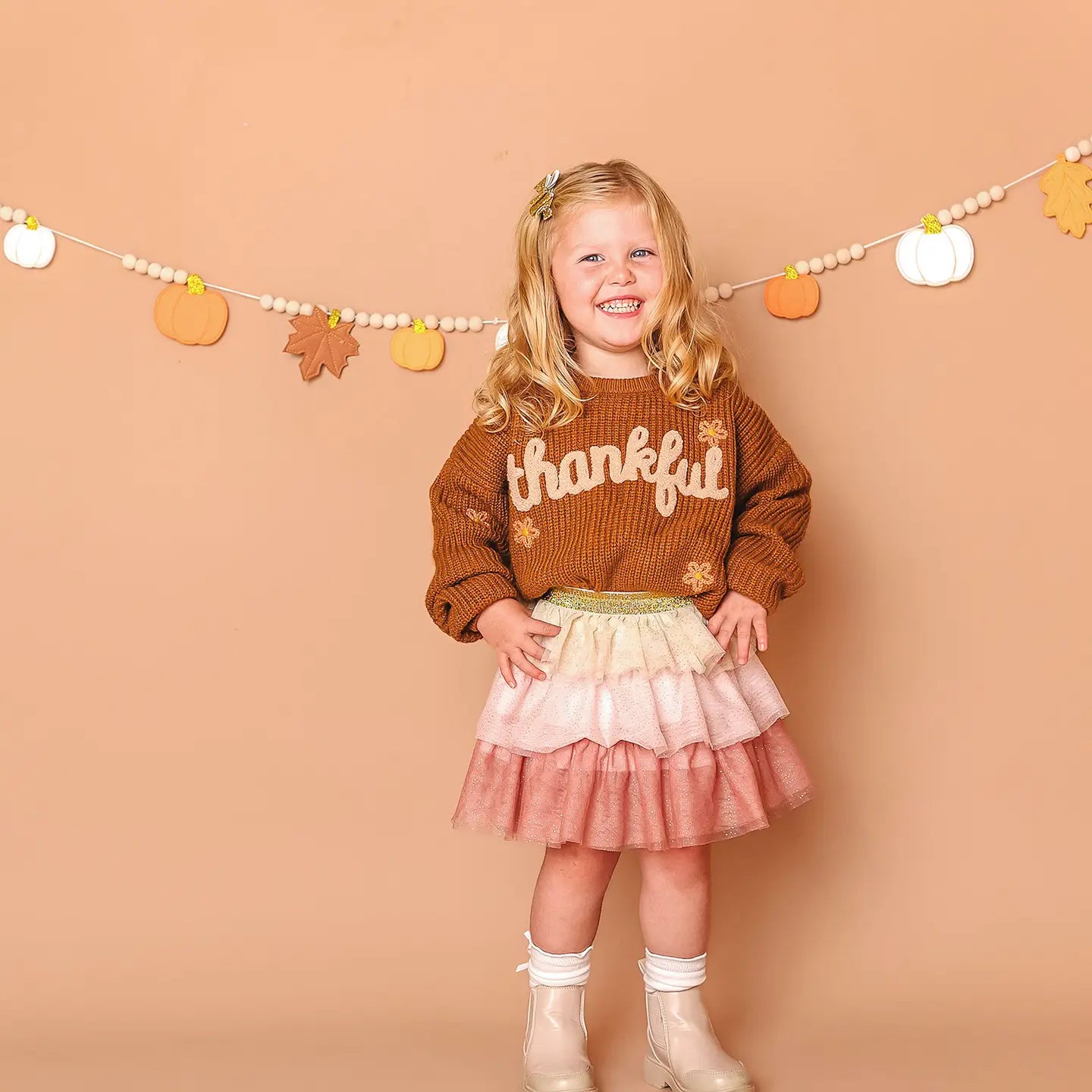 Boho Blush Petal Tutu 2-4