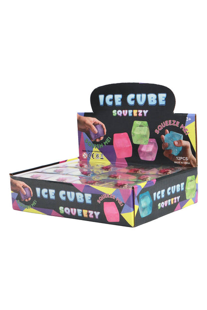 Clear Colorful Cube Maltose Putty Filled Squishy