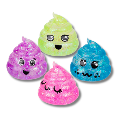 Glitter Squeezy Sparkle Sugar Poop Fidget Kids Toy