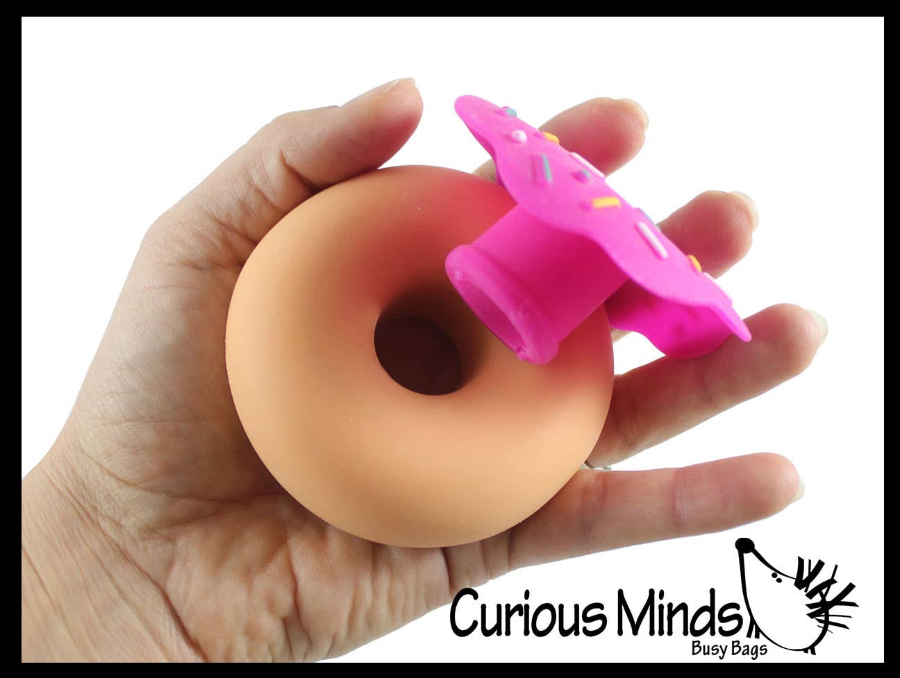 Cute Doughnut Soft Doh Filled Stretch Ball