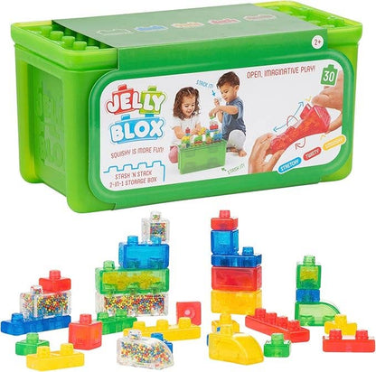 Jelly Blox Stackable Stash & Stack Sensory Play Toy Ages 2+