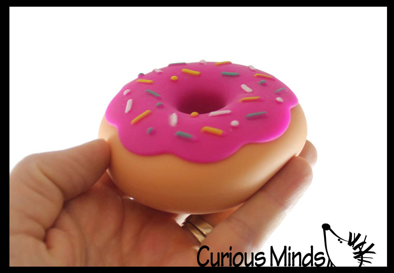 Cute Doughnut Soft Doh Filled Stretch Ball