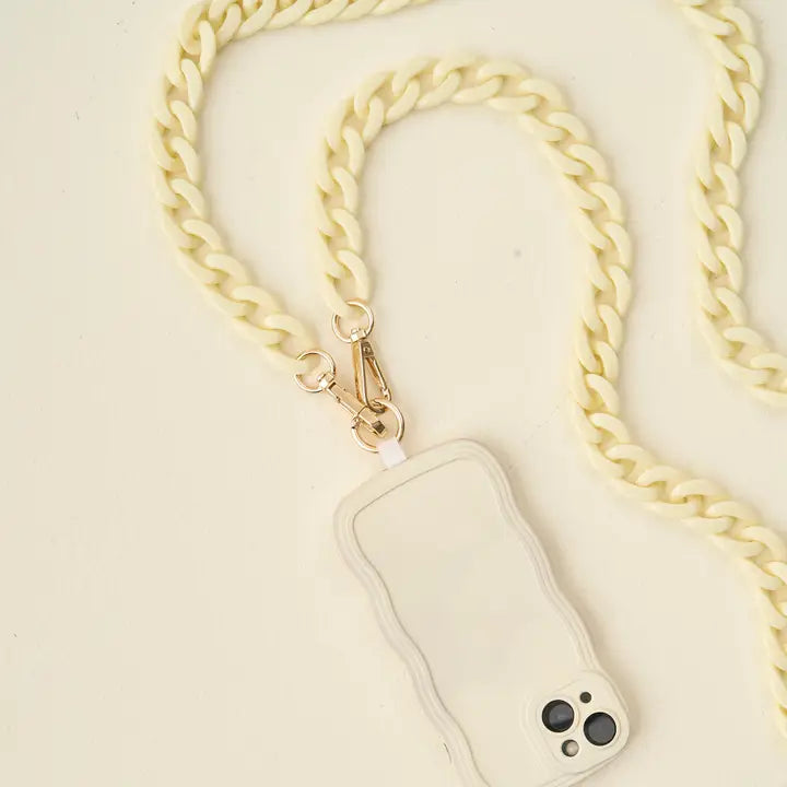 Crossbody Phonechain Cream
