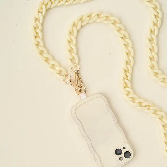Crossbody Phonechain Cream