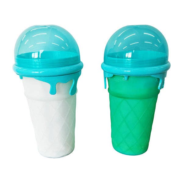 ProKitchen Squeezur Color-Changing Instant Slushie Maker Cup (1pc) Includes Straw/Spoon & Lid