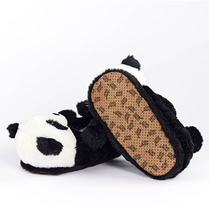 Tofu the Panda | Kid's Funny Fluffy Non-Slip Slippers