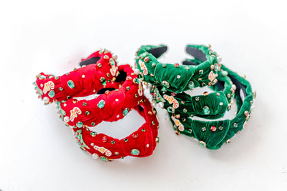Beaded Headband - Christmas Craze