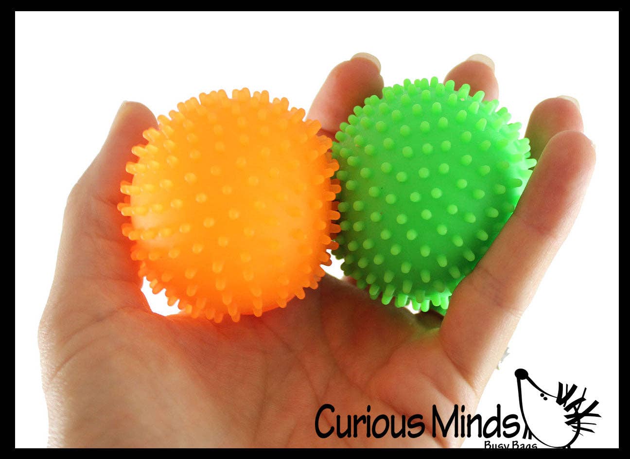 1 Spiky Bumpy Soft Doh Filled 1.7" Stress Ball - Squishy