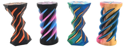 3D-Printed 3" Impossible Fidget Spiral - Assorted - Display