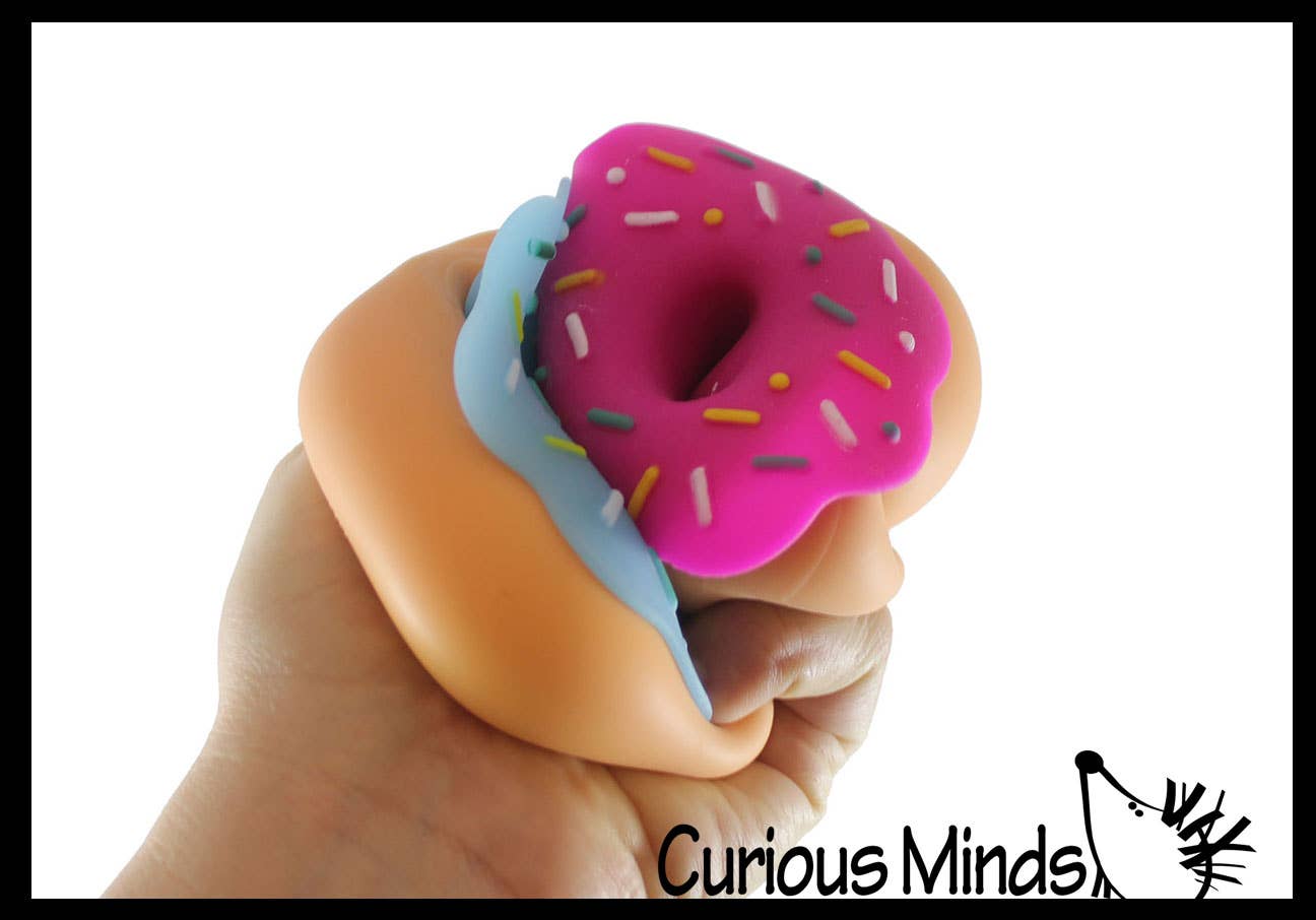 Cute Doughnut Soft Doh Filled Stretch Ball
