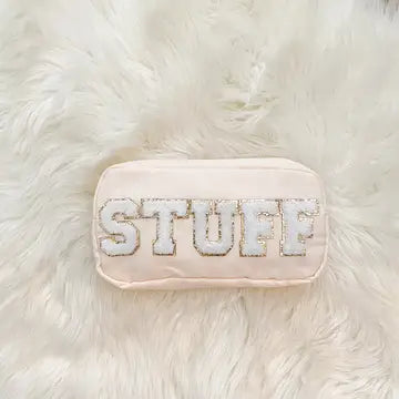 Zipper Pouch Med Beige