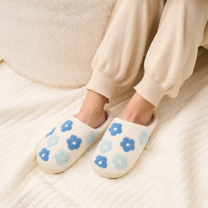 Blue Flower Slippers S/M