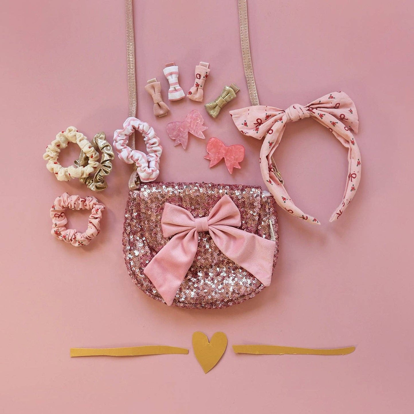 Pretty in Pink Acetate Bow Clips