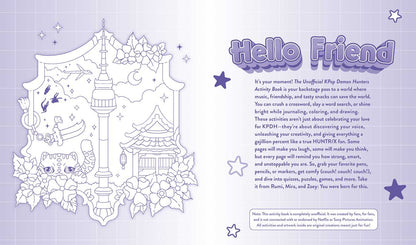 Unofficial KPop Demon Hunters Activity Book by Lila Violet